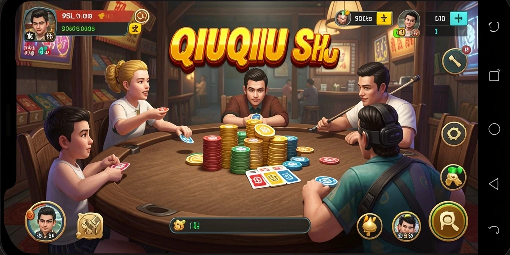 Screenshot gameplay QiuQiu 9SL yang seru dan interaktif.