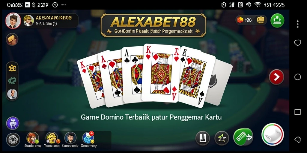 Gameplay Domino seru di ALEXABET88 dengan teman-teman.