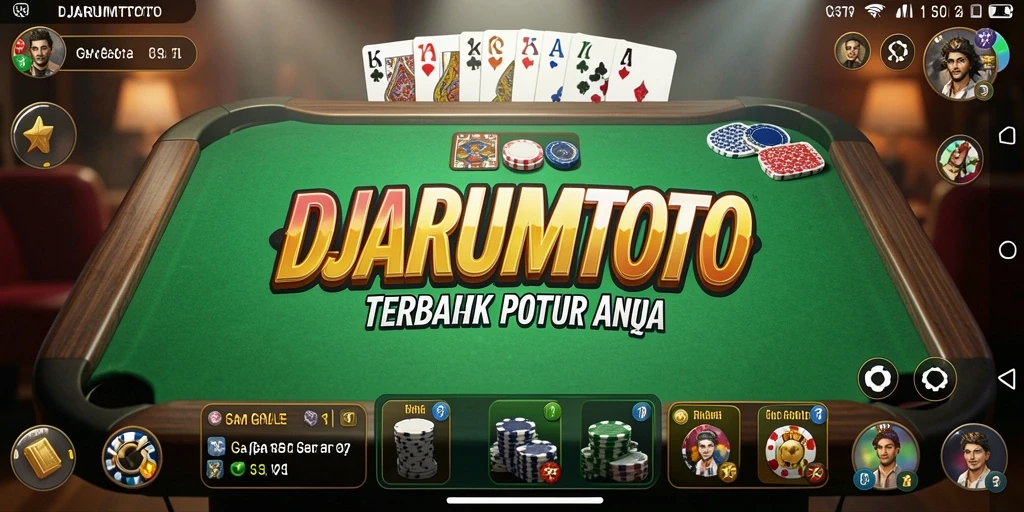 Tampilan screenshot gameplay DJARUMTOTO yang menampilkan pertandingan Gaple yang seru.