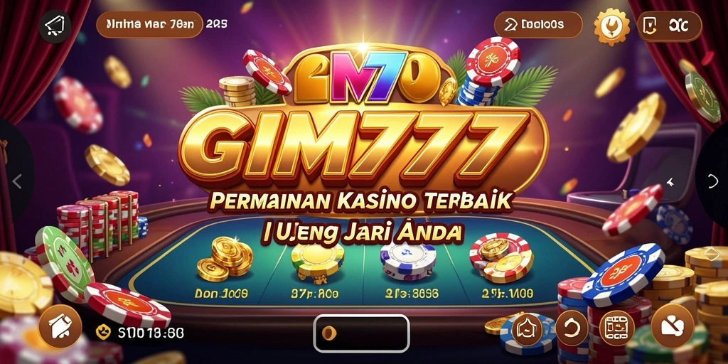 Tampilan menarik dan interaktif gameplay Kasino GIM777.