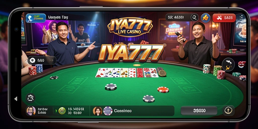 Tampilan gameplay Live Casino yang mendebarkan dan interaktif.