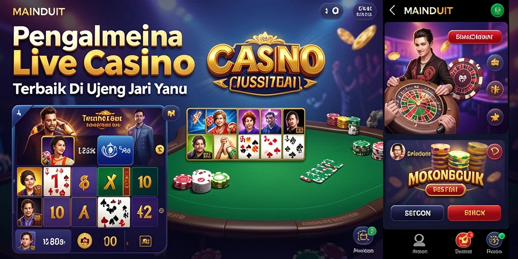 Tampilan menarik dari permainan Live Casino di MAINDUIT.