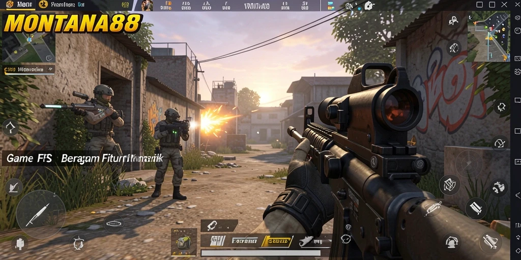 Gameplay MONTANA88 yang menegangkan dan penuh aksi di medan perang.