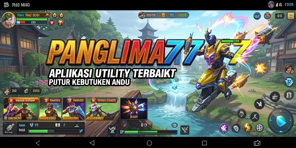 Tampilan aplikasi PANGLIMA77 dengan berbagai fitur Utility yang bermanfaat.