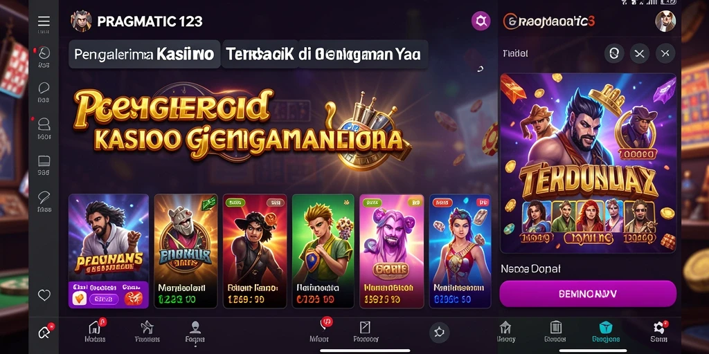 Tampilan gameplay menarik dari PRAGMATIC123 yang memberikan sensasi kasino nyata.