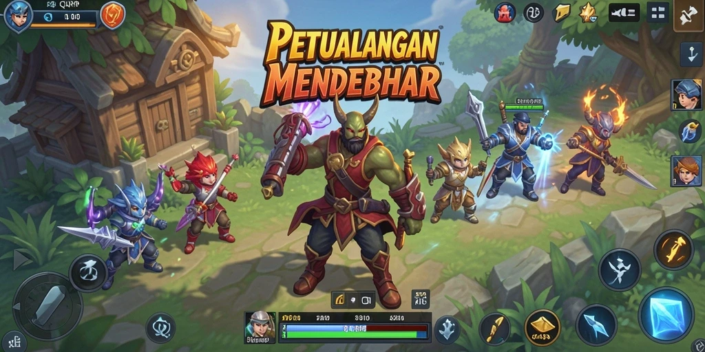 Tangkap momen epik dalam gameplay RPG QQRP.