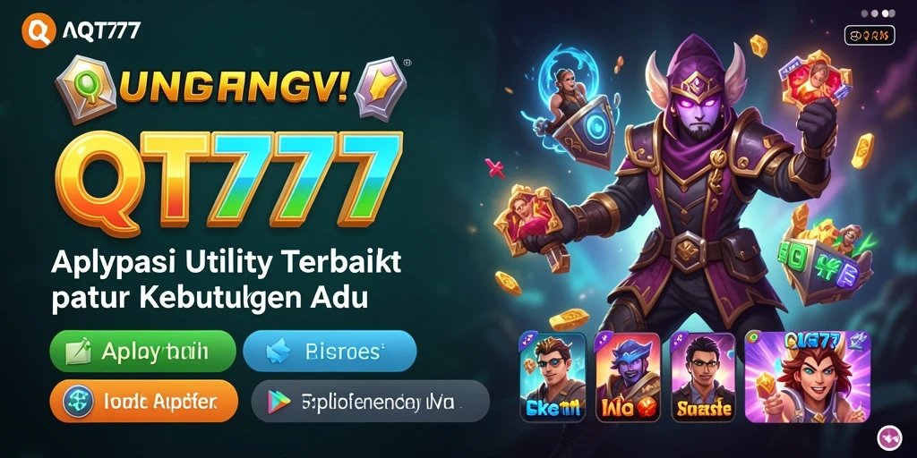 Tampilan utama QT777 dengan berbagai alat Utility yang bermanfaat.