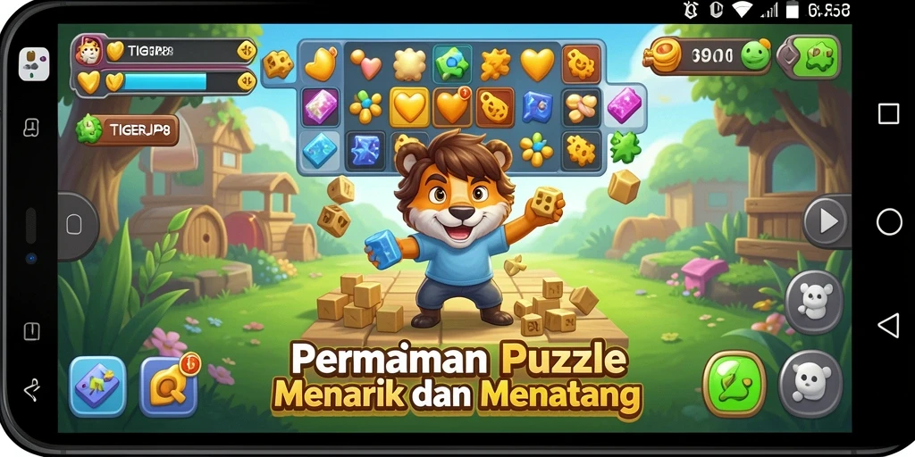 Gameplay Puzzle yang menantang di TIGERJP88.