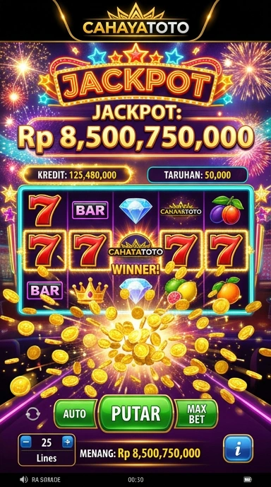 Screenshot antarmuka aplikasi cahayatoto yang user-friendly.